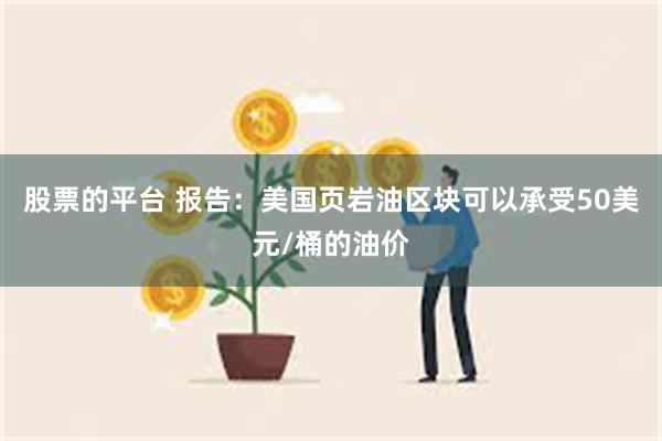 股票的平台 报告：美国页岩油区块可以承受50美元/桶的油价