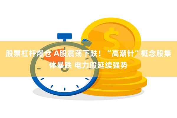 股票杠杆爆仓 A股震荡下跌！“高潮针”概念股集体暴跌 电力股延续强势