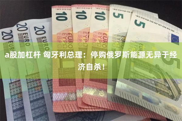 a股加杠杆 匈牙利总理：停购俄罗斯能源无异于经济自杀！