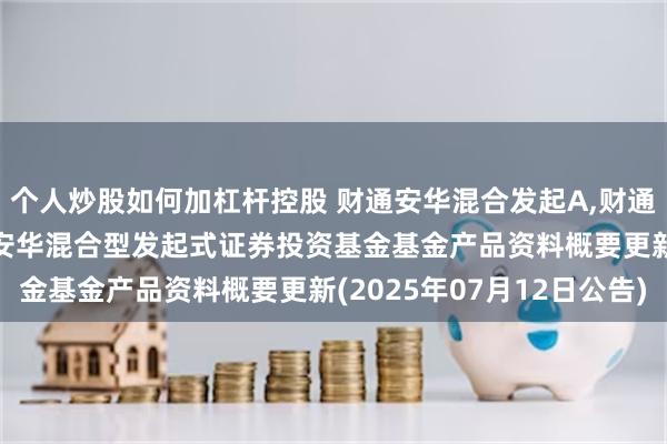 个人炒股如何加杠杆控股 财通安华混合发起A,财通安华混合发起C: 财通安华混合型发起式证券投资基金基金产品资料概要更新(2025年07月12日公告)